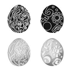 Isolated object of animal and prehistoric symbol. Collection of animal and cute vector icon for stock.