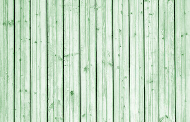 Wooden wall texture in green tone.