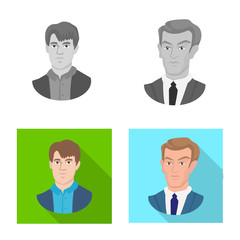 Fototapeta premium Vector design of checkmate and thin logo. Collection of checkmate and target stock symbol for web.