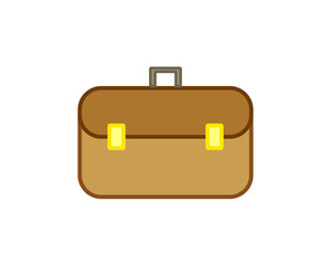 Simple icon vector, with suitcase shape