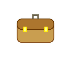 Simple icon vector, with suitcase shape