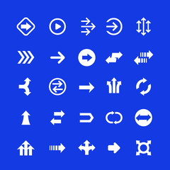 arrows set, direction icons, vector