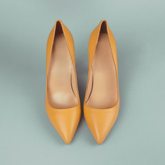 yellow fashion shoes