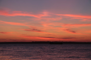 Fototapeta premium sunset over the sea