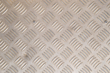 Background metal texture with anti-slip relief. metal sheet