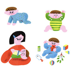 お母さんと赤ちゃん