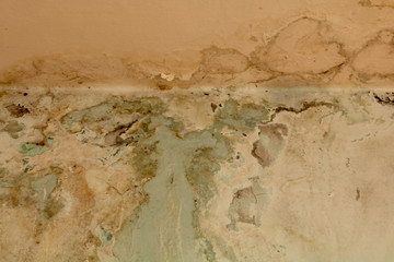 cracked and peeling paint old wall with texture