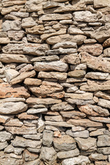 old stone wall of stones