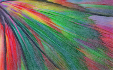 Psychedelic visual art abstract design pattern background, good for decorate banner, flyer, textile and fabric, canvas and paper print, craft hand drawn texture template, surreal form in bright colors