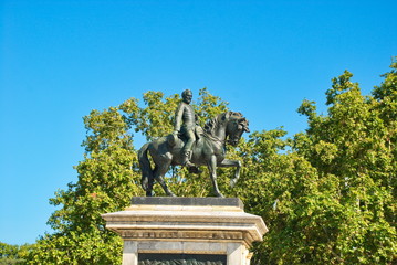 Barcelona, Spain - 14.08.2019: Historic Monument in Barcelona