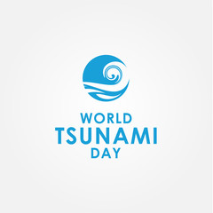 World Tsunami Day Vector Design Template