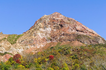 Mt.Showa-shinzan at Lake Toya National Park in Hokkaido, Japan