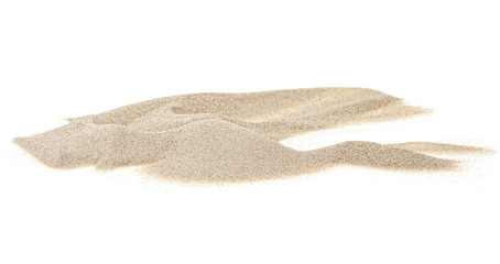 Fototapeta na wymiar Sand pile isolated on a white background
