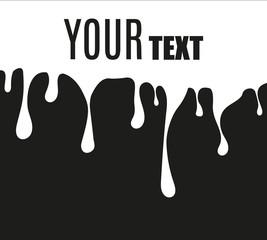 Vector dripping paint.Paint drips background.Paint dripping. abstract blob.Background.Set.