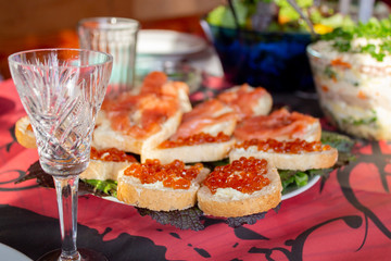 Banquet in the gazebo of a country houseBanquet in the gazebo of a country house