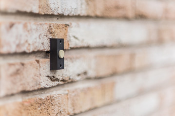 Doorbell brick wall