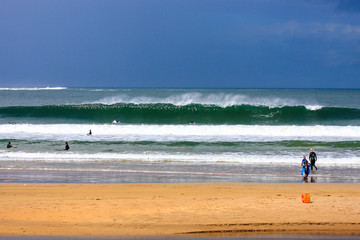 Fototapeta na wymiar Surfing _ Bodyboarding