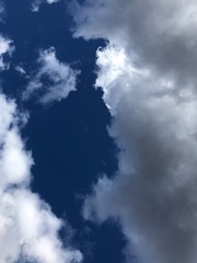 Blue sky and clouds