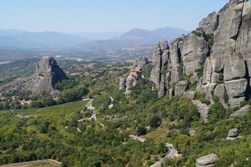 beautiful mountain landscape in Greece Meteora