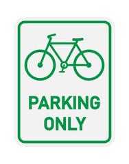 Road sign. Bicycle parking