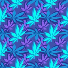 isometrcic marijuana leafs seamless pattern.