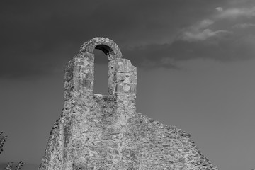 Isernia, Molise, ruins of the Celestial Convent of S. Spirito.  View.
