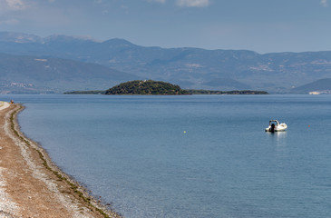 View of a deserted beach (Greece)