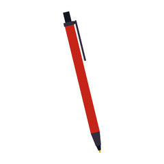 pen icon image, flat design