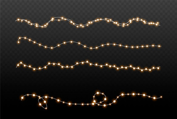 Christmas glowing lights 