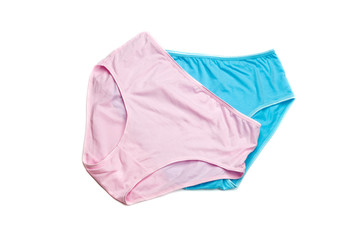 Female panties on a white background