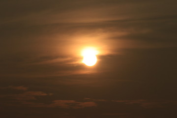sunset in the sky