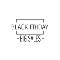 black friday big sales vector design 