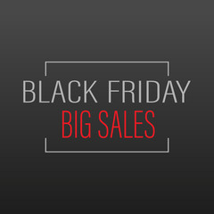 black friday big sales vector design 