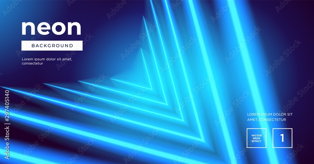 Canvas Prints futuristic abstract colorful vector background with glowing electric bright neon lines . abstract mo