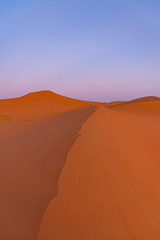 Naklejka na ściany i meble Dunes of the Sahara desert. Erg Chebbi Merzouga Morocco