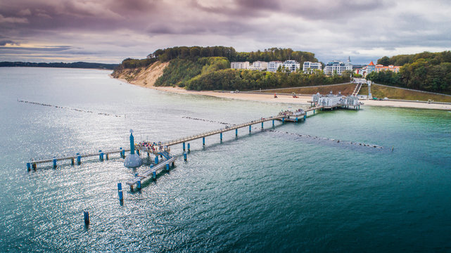 Sellin - a city, resort and port on the Baltic Sea on the island of R&uuml;gen