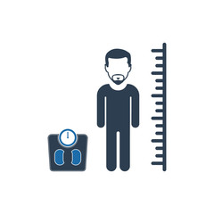 Body Mass Index Icon. Flat style vector EPS.