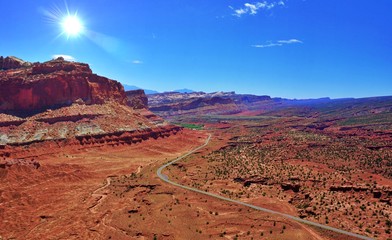 Fototapeta premium Utah Desert Scene Capital Reef National Park 