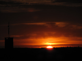 cielo atardecer rojo sol crepúsculo