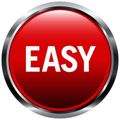 Chrome Easy Button Red