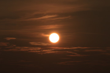 sunset over the sea