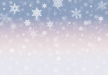Obraz na płótnie Canvas Blue Winter Background with snowflakes for your own creations