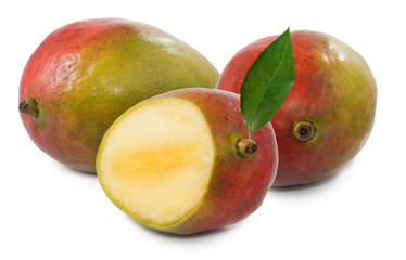 Isolated image of mango close-up
