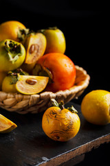Obraz na płótnie Canvas Sweet small persimmons