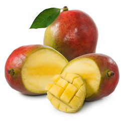 Isolated image of mango close-up