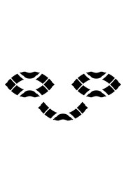 Fototapeta premium dekorativ künstlerisch gesicht mund glücklich fröhlich diamant edelstein 2 augen schild muster design cool farbe style tattoo schön kacheln form