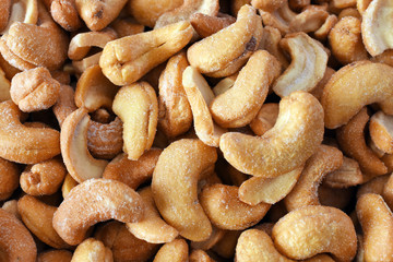 Cashew Nuts Close Up