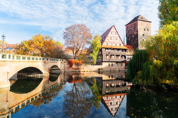 Fototapeta premium Old town of Nuremberg, Germany