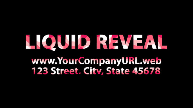 Liquid Reveal Title