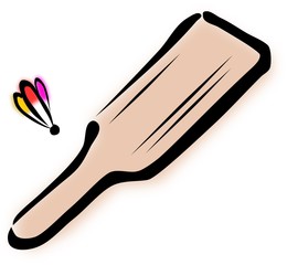 日本の伝統的な遊びである羽根つきに使われる羽子板と羽根